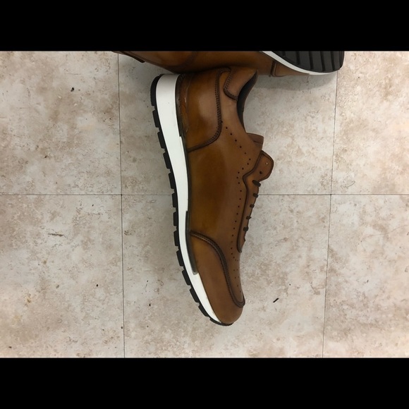 Duca shoe casual sneaker Italian leather cognac 11 - Picture 5 of 6